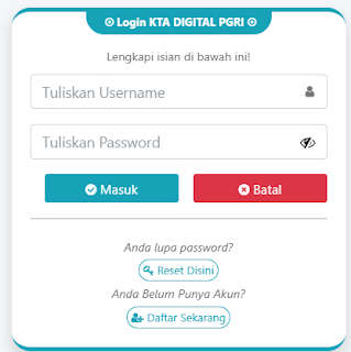 Register PGRI Kota Mataram - Persatuan Guru Republik Indonesia Cabang Kota Mataram